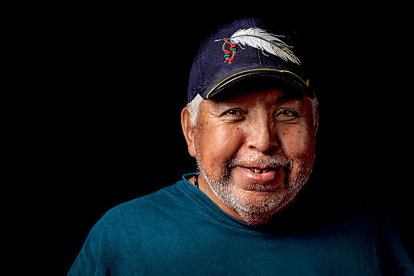 Smiling Ute Tribe Indian elder.